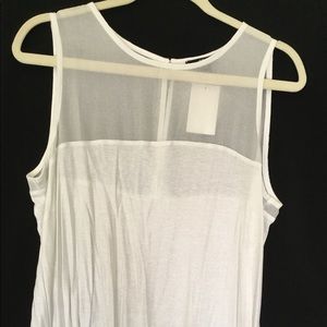 H & M White shimmer tank